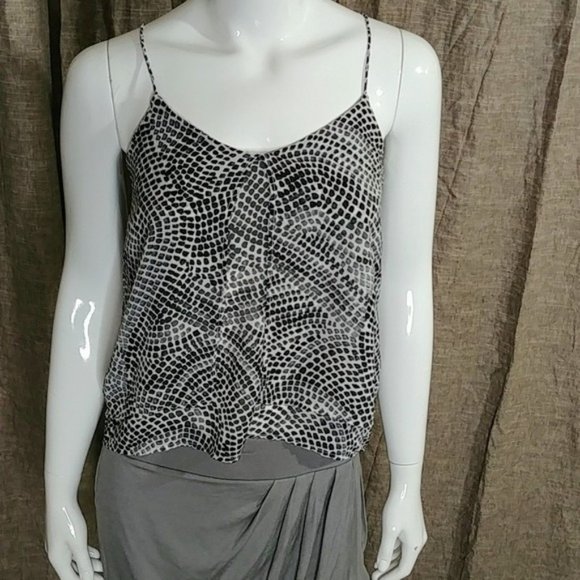 H&M Animal Print Tank Top Spaghetti Strap Size 2 - Picture 3 of 13